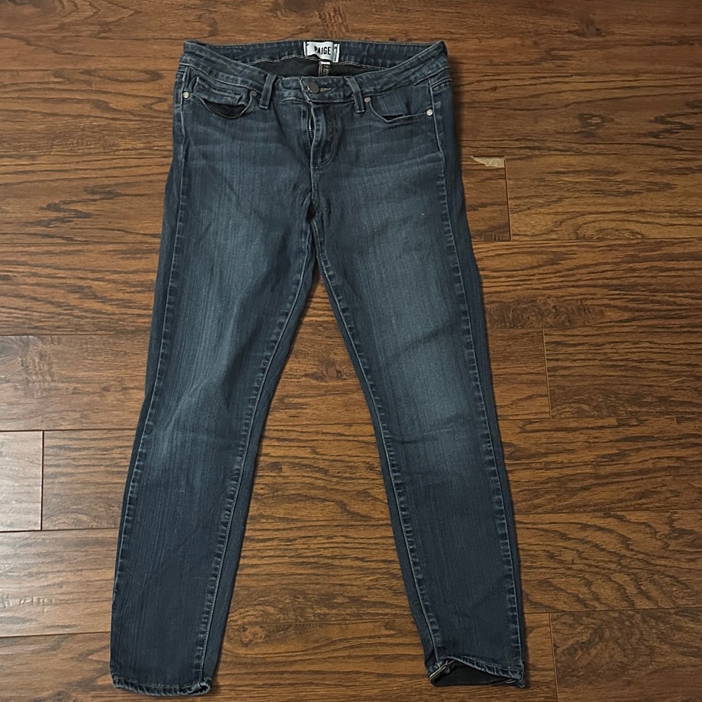 PAIGE Dark Wash Skinny Jeans